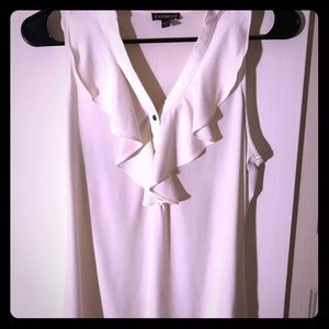 Express Cream colored dressy tank size small